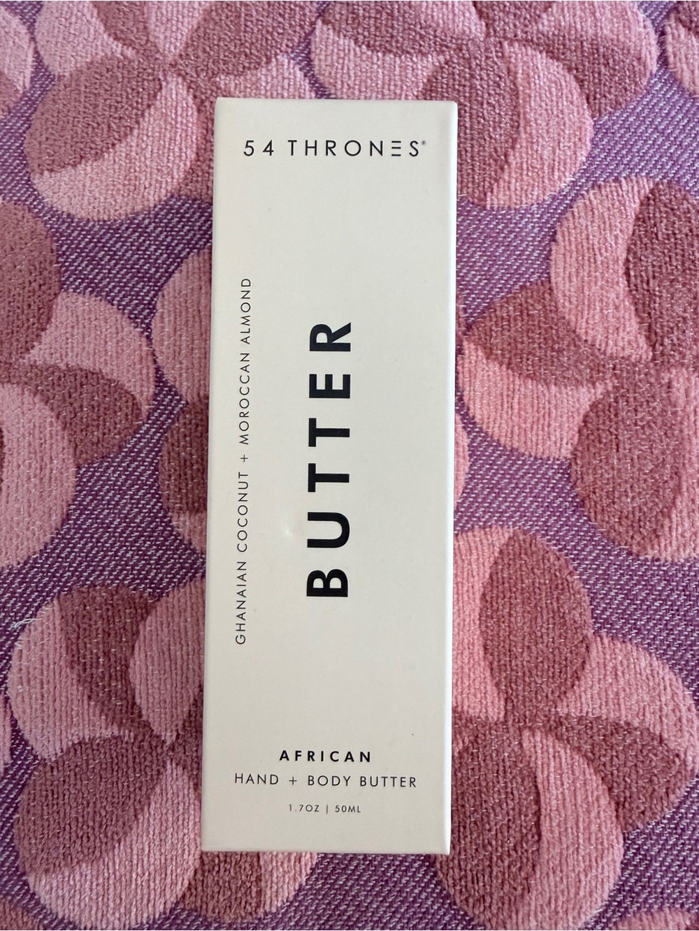 54 Thrones Ghanaian Coconut Moroccan Almond African Hand Body Butter 1.7 oz NIB